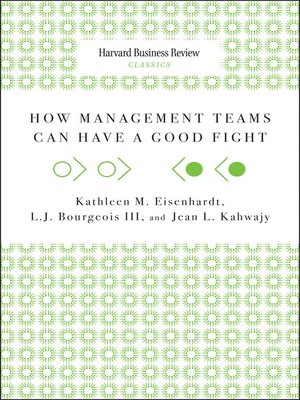 cover image of How Management Teams Can Have a Good Fight